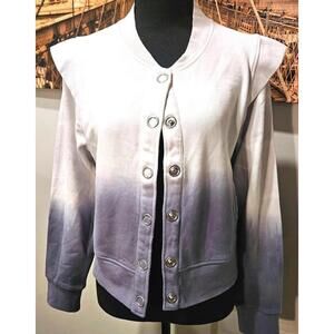 Revolve 525 Ombre Snap-Up Bomber Shacket - Size Large 129